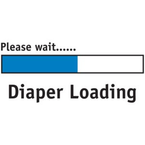 Diaper Loading Please Wait Baby Shirt