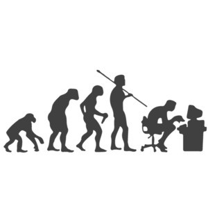 Evolution Computer User - Funny Evolution T-Shirt
