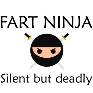 Fart ninja - Silent but deadly. Funny T-Shirt