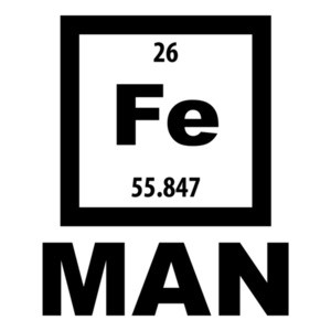 Fe Man - Iron Man - Element periodic table t-shirt