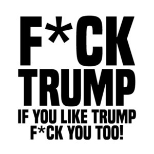 Censored F*ck Trump - If you like trump fuck you too - political anti trump election 2024 t-shirt