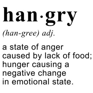 hangry - a state of anger caused by lack of food t-shirt