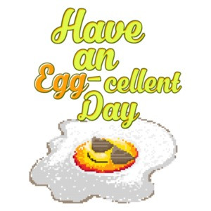 Have An Egg Cellent Day Retro Pun T-Shirt