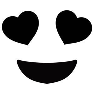 Heart Smile Face Emoji T-Shirt