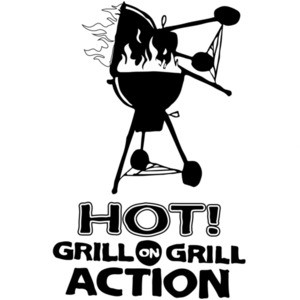Hot Grill on grill action - t-shirt