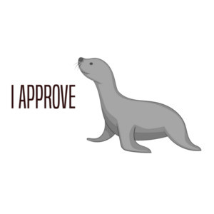 I approve - Seal of approval - funny pun - riddle t-shirt