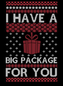 I Have a Big Package For You Ugly Christmas Sweater