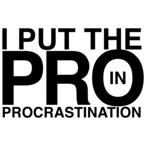 I Put The Pro In Procrastination Shirt