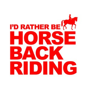 I'd Rather Be Horseback Riding T-Shirt