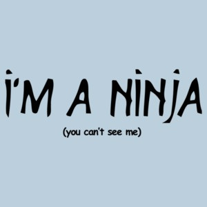 I'm A Ninja You Can't See Me T-Shirt 