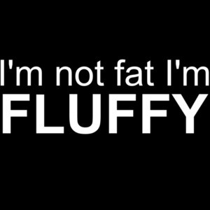 I'm not fat I'm fluffy - fat t-shirt