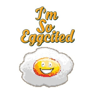 I'm So Eggcited Retro Cute T-Shirt