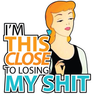 I'm this close to losing my shit - funny ladies t-shirt
