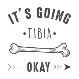 It's going tibia okay - funny pun t-shirt