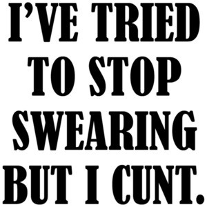 I've tried to stop swearing but I cunt - funny sarcastic t-shirt