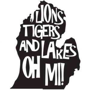 Lions Tigers and Lakes Oh Mi! Michigan is superior Ohio is Eric - Michigan T-Shirt
