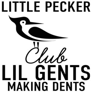Little Pecker Club - Lil Gents Making Dents - Funny Sexual Pun T-Shirt