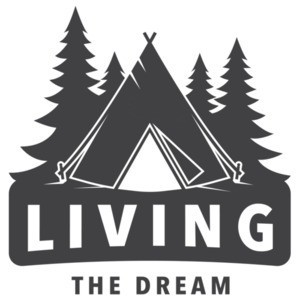 Living the dream - funny camping t-shirt