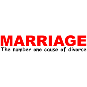 Marriage The Number One Cause Of Divorce Funny Shirt