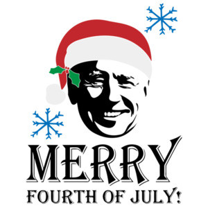 Merry 4th Of July (Christmas) Anti Biden Shirt