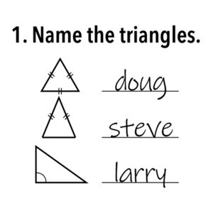 Name the triangles. Funny T-Shirt