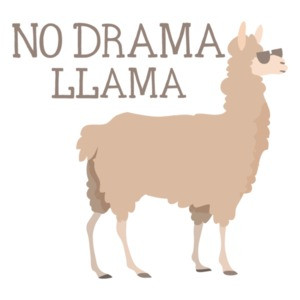 No Drama Llama - Funny T-Shirt