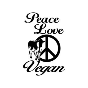 Peace Love Vegan T-Shirt