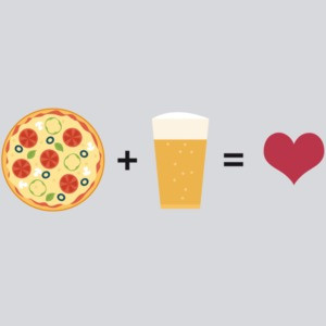 Pizza + Beer = Love T-Shirt