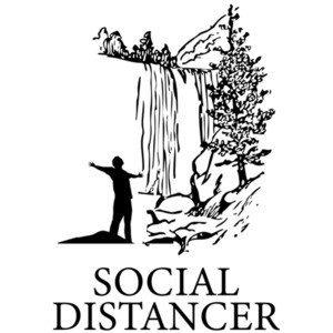 Social Distancer - Funny Camping T-Shirt