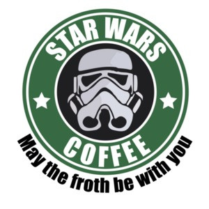Star Wars Coffee - May the froth be with you Star Wars T-Shirt