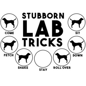 Stubborn Lab Tricks - Labrador T-Shirt