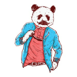 Swaggy Panda Trendy Hipster T-Shirt