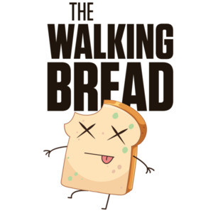 The walking bread - the walking dead parody pun t-shirt