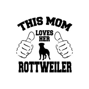 This Mom Loves Her Rottweiler T-Shirt