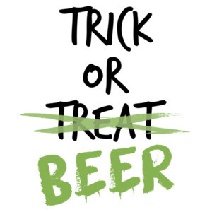 Trick or treat - beer - funny halloween t-shirt