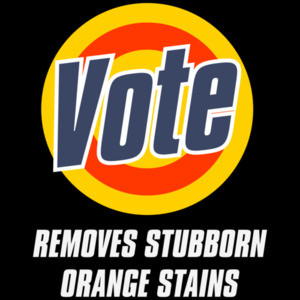 Vote - Removes Stubborn Orange Stains - Funny Anti-Trump T-Shirt