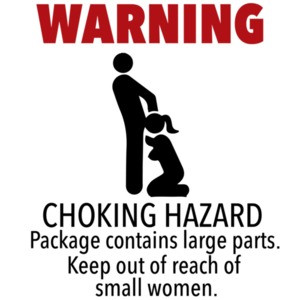 WARNING: Choking Hazard - package contains large parts. Keep out of reach of small women. Blowjob T-Shirt