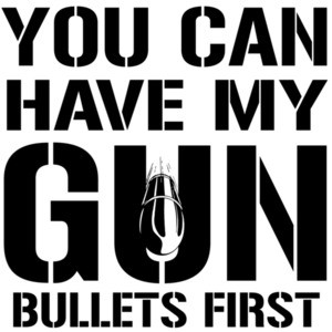 You can have my gun bullets first - pro gun t-shirt