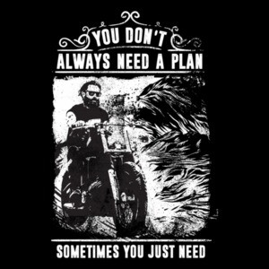 You Dont Always Need A Plan Sometimes You Just Need Balls And A Beard Biker T-Shirt