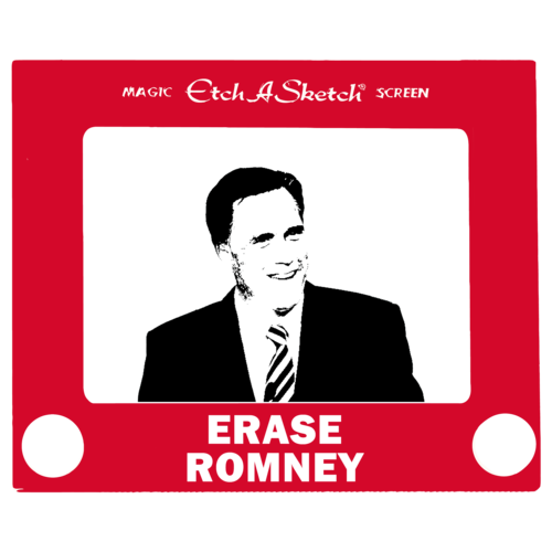 Etch A Sketch Erase Romney Anti Mitt Romney Shirt