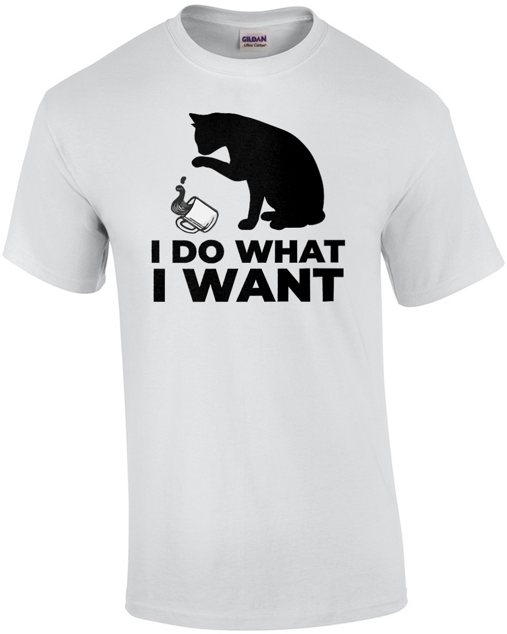 I do what I want - funny cat t-shirt