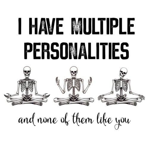 I have multiple personalities and none of them like you. Sarcasm T-Shirt