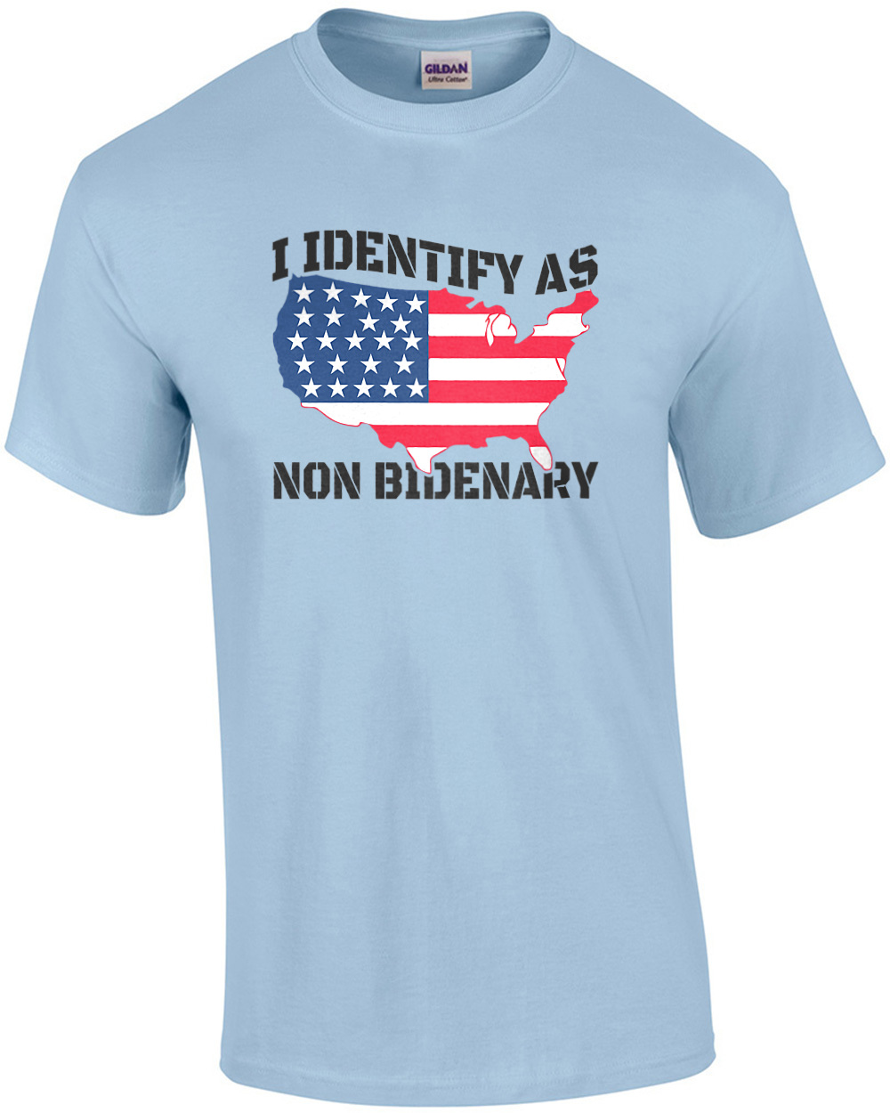 3x9 Inch I Identify As Non-bidenary Face Bumper Sticker (decal Trump Jd