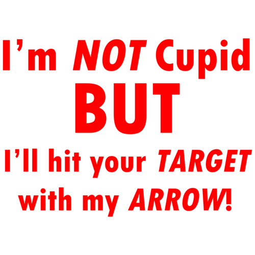 Love Valentine/'s Day Heart with Arrow Juniors V-neck T-shirt Details about  / I/'m with Cupid