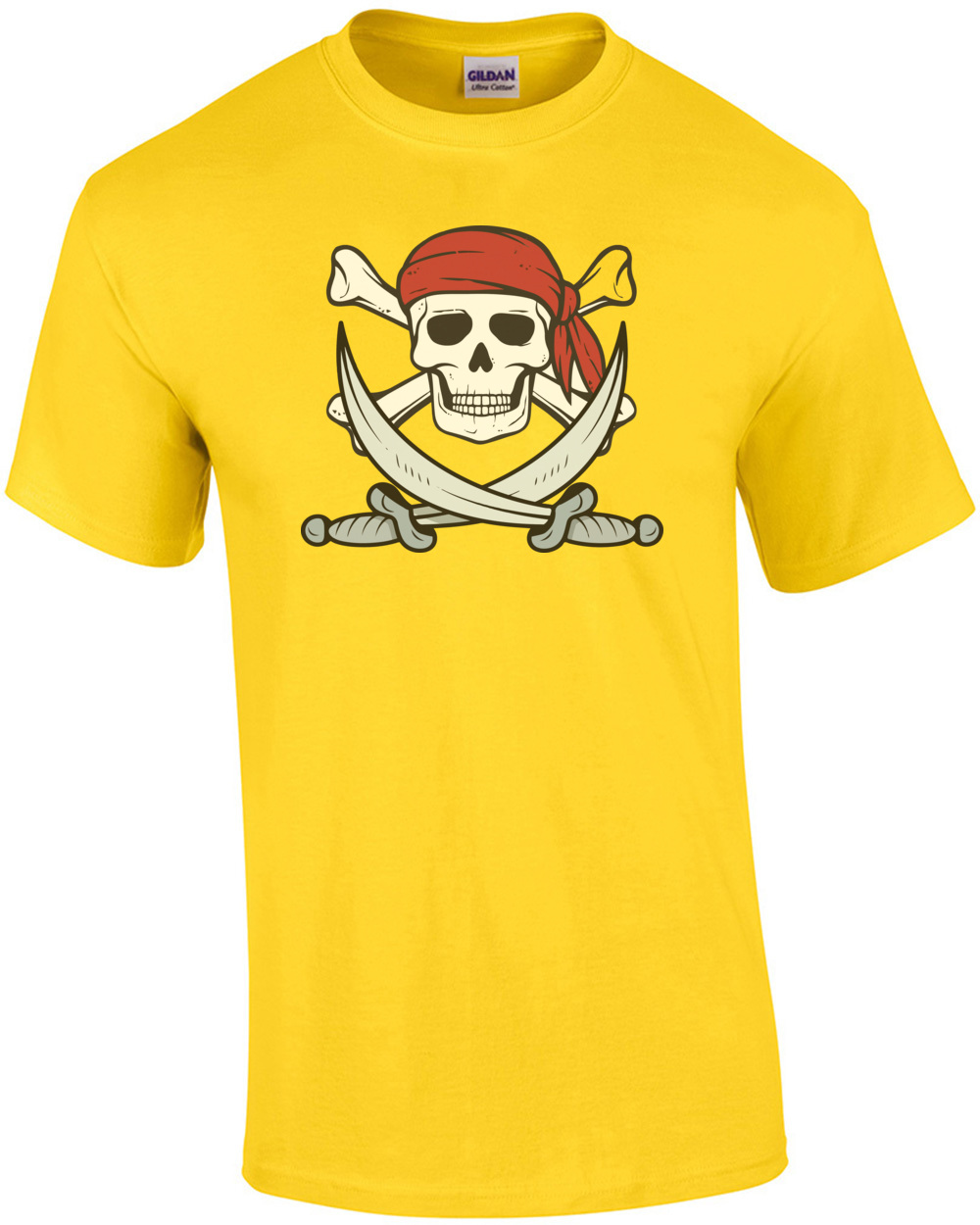 Jolly Roger Pirate Flag T-Shirt – Skull & Crossbones Buccaneer Costume Shirt