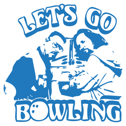 The Big Lebowski  Lets Go Bowling  Tee Shirt
