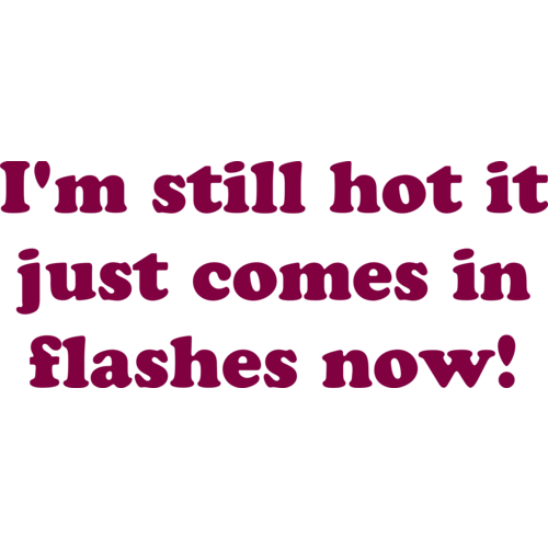 I m still hot it just comes in flashes now sign Im Still Hot It Just Comes In Flashes Now Humor Laminated Dry Erase Sign Poster 18x12 Poster Foundry