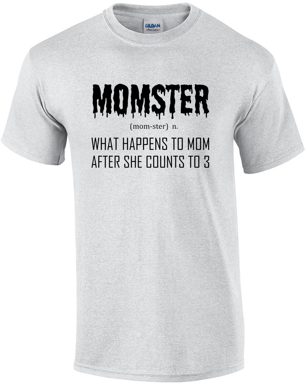 Cool Gift for Mama Funny Mother's Day Gift Shirt Momster Definition Shirt What Happens To Mom After She Counts to 3 Momster Shirt