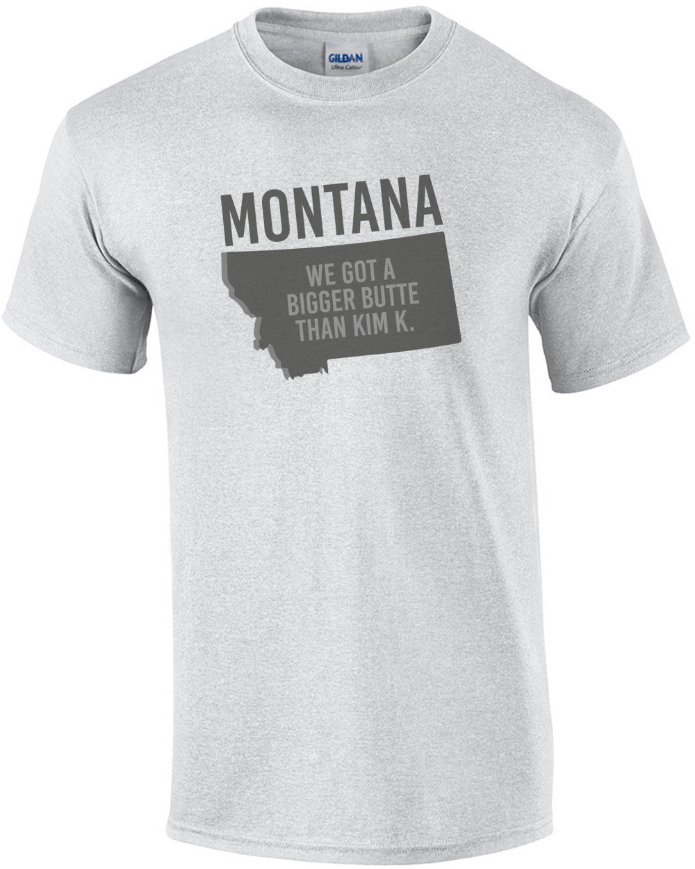 Montana State Bigger Butte Than Kim K Boys Cotton Long Sleeve Tshirt