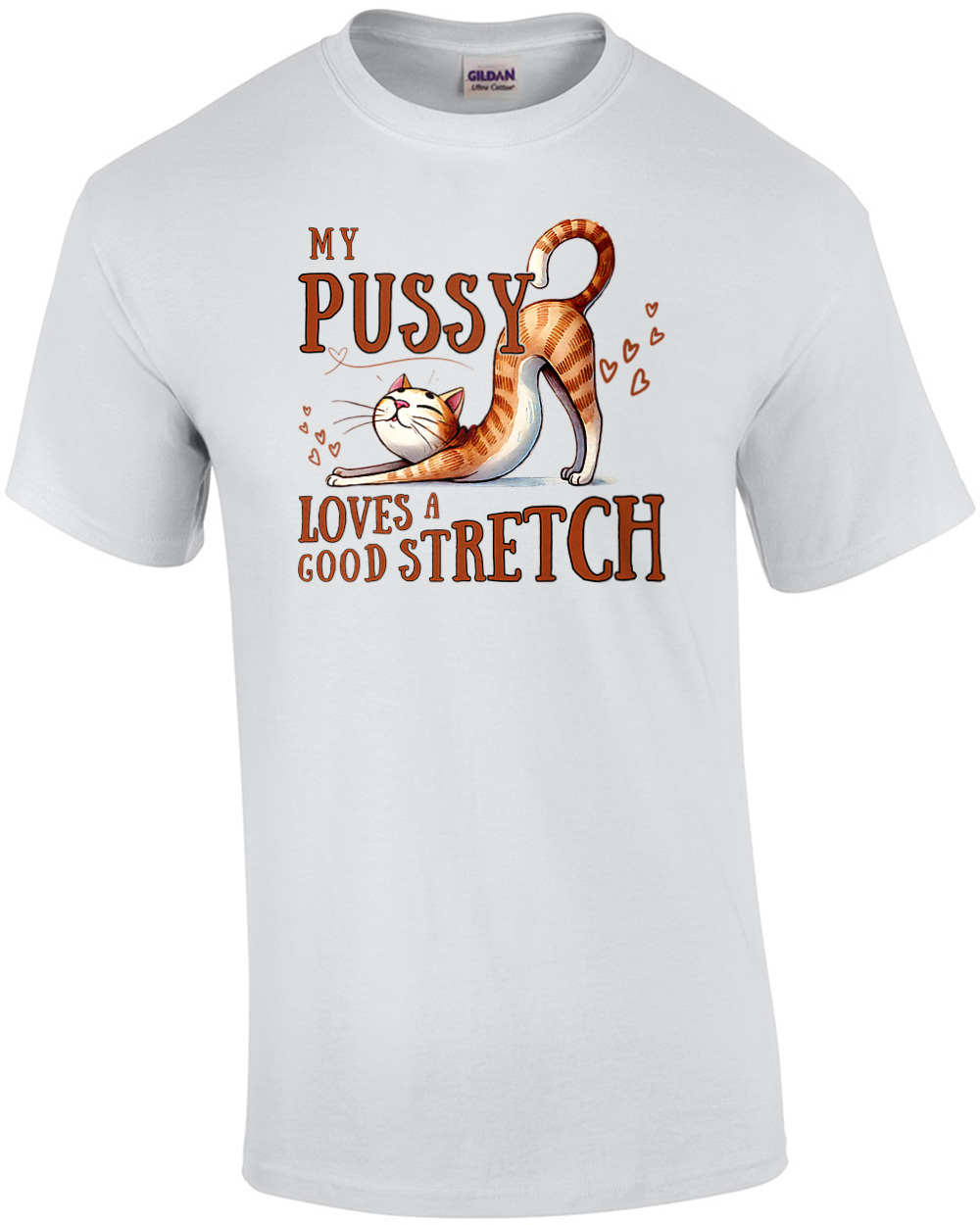 My Pussy Loves a Good Stretch – Inappropriate Offensive Shirt for Women
